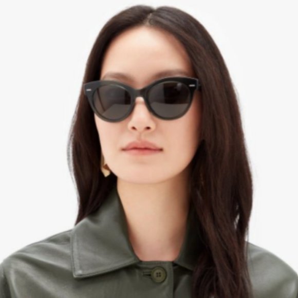 OLIVER PEOPLES THE ROW Georgica Polarized 53mm Cat Eye Sun MSRP $462 Super Rare main image 6